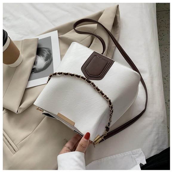 Bucket bag retro versatile one-shoulder messenger